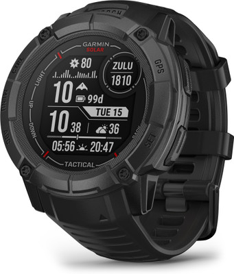 GARMIN Instinct 2X Solar Tactical Edition Smartwatch(Black Strap, XL)