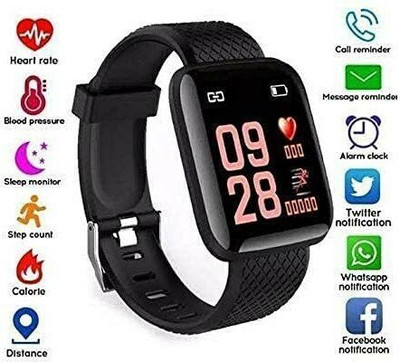 VIGIL XCX114_ID_116 Smart Watch Smartwatch(Black Strap, Free Size)