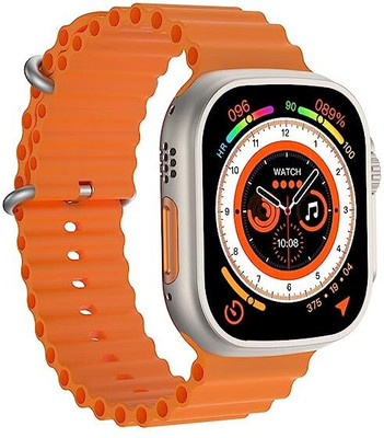 fablooks BSW083 logo Ultra series Smartwatch(Orange Strap, Free Size)