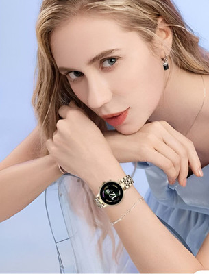 EVAAENTERPRISES smart watch Golden & Pink strap, HD display 2 5G Smartwatch(gold Strap, 10)