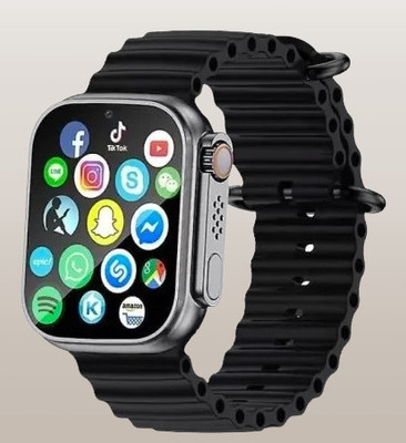 BEST BOOST T800 Ultra Pro Edition smart watch with WiFi GPS SIM card 5G ultra watch black Smartwatch(Black Strap, Free Size)