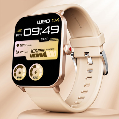 boAt Wave Fury with 1.83'' HD Display, Bluetooth Calling & Functional Crown Smartwatch(Cherry Blossom Strap, Free Size)