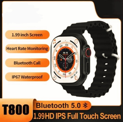 ROCK TOUCH techfly t800 ultra smart watch wireless charger smartwatch Smartwatch(Orange Strap, Free Size)