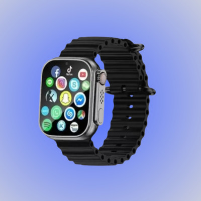 BOOMLY Ultra Pro Edition New T800 Ultra 8 With 20+ New Features Smartwatch(Black Strap, Free Size)