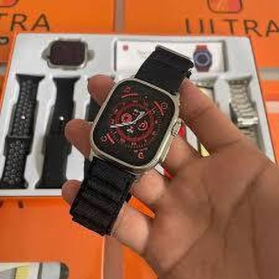 Gtack 7 strap ultra series watch and earbud combo Smartwatch(Multicolor Strap, Free Size)