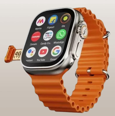 STAR A1 Ultra Pro Edition New T10 Ultra 8 With 20+ New Features Smartwatch(Orange Strap, Free Size)