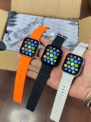 Prahar galaxy T800 ULTRA Smart Watch No sim card Opetion Smartwatch Smartwatch(ORANGE Strap, Free Size)