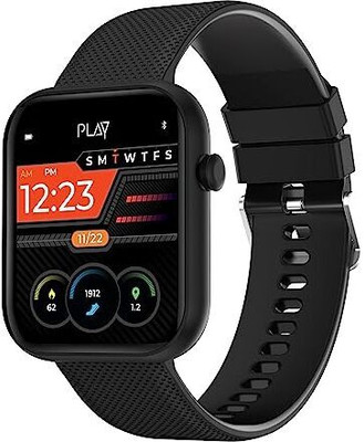 PLAY DIAL3 Smartwatch(Black Strap, One Size)