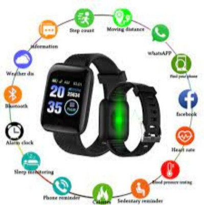 VIGIL SOK253_ID_116 Smart Watch Smartwatch(Black Strap, Free)