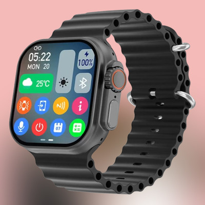 KadWaniya T800 Ultra Smart Watch With bluetooth calling Smartwatch(Black Strap, 49MM)