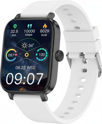 WauroNix H9 A1 Smartwatch BT Calling, Health Tracker, IP68 Waterproof for Men Women Kids Smartwatch(White Strap, 2.01 Inch Huge First Big Display)