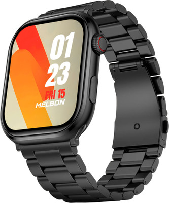 Melbon T500 BT Calling, Fitness tracking Multiple Watch ,Sleep Monitor,Heart & SpO2 Smartwatch(Metal Black Strap, Free Size)