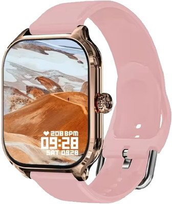 METASTAR H9 Smart Watch Bluetooth Calling Smart Watch with SpO2 & 100+ Faces Smartwatch(Pink Strap, FREE)