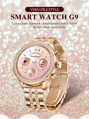 MELZRON Gen-9 Pro Smartwatch Smartwatch(Rose Gold Strap, Free Size)