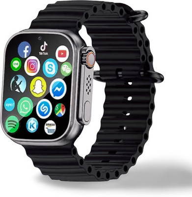 TechElectro T900 - ultra Smart Watch Smartwatch(Black Strap, Free Size)