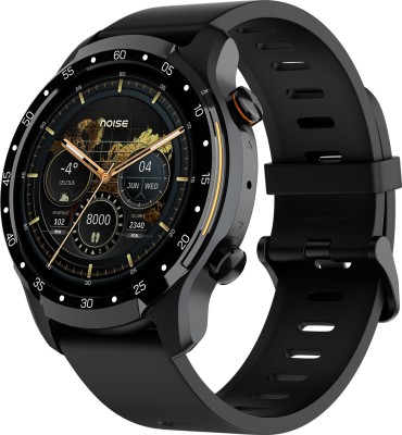 Noise Voyage with India's first 4G eSIM calling, AMOLED display & TWS connection Smartwatch(Black Strap, Regular)