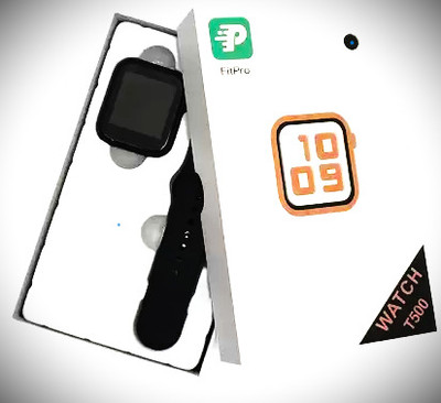 DOPEWOPE T500 Ultra Smartwatch With Bluetooth Calling & Additional Features Smartwatch(Black Strap, Free Size)