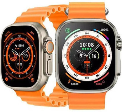 COREGENIX W9 ultra 2 Series 8 Ultra Smart Watch HD 1.99 Inch Display Smartwatch(Orange Strap, free size)