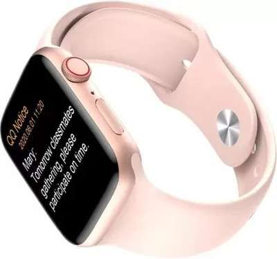 SAMSTAR COLLECTION Smartwatch T55 Series 8 Bluetooth Calling |Advanced BT Calling Chipset Smartwatch(Pink Strap, Free Size)