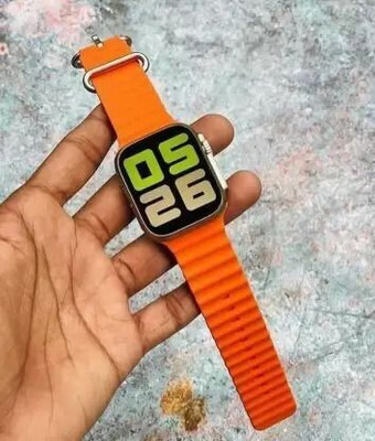 BITWEAVE 1.78 AMOLED HIgh Resolution,BT Calling and 123 sports Modes (Black Strap) Smartwatch(Orange Strap, Free Size)
