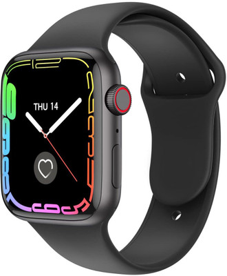 SuviTime Large Hi-Res Display || Heart-Rate, Blood Oxygen W26 Plus Smartwatch(Matte Black Strap, Free Size)