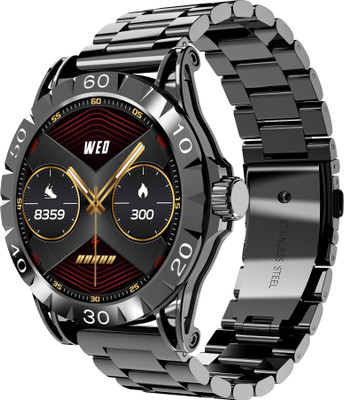 boAt Orion Luxury Series w/ 3.53cm HD Display, BT Calling & Functional Crown Smartwatch(Metal Black Strap, Free Size)