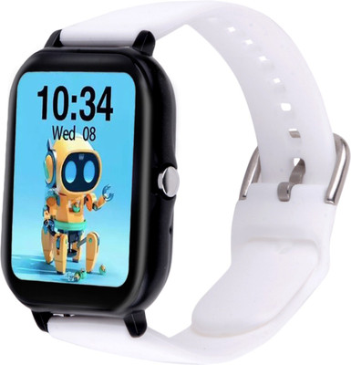Foxne Point BT Calling SmartWatch with Call Function Spo2 & Heart Rate Monitoring Smartwatch(White Strap, Free)