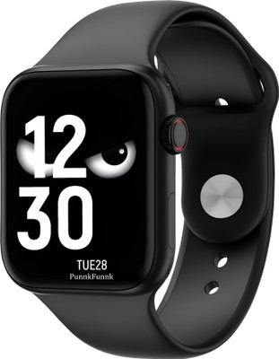 PunnkFunnk I8 Pro Black | Bluetooth Call | Activity Tracker | BT Music | Sports | SPO2 Smartwatch(Black Metallic Strap, 1.65 Inch Fit Size)