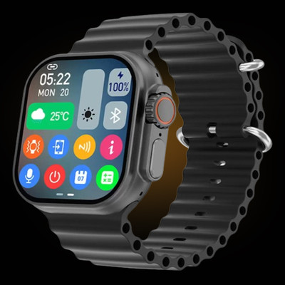 KadWaniya T800 Ultra Smart Watch With bluetooth calling Smartwatch(Black Strap, 49MM)