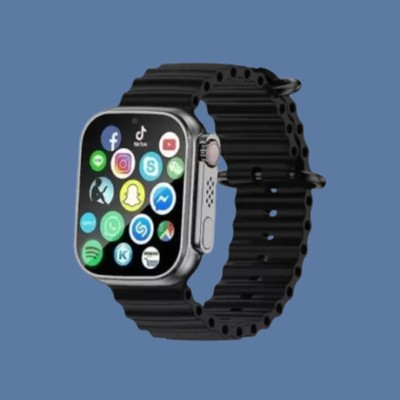 BOOMLY A1 Exclusive T800 Ultra 2.09 Big Display With 5g Sim Card Supported Smartwatch(Black Strap, Free Size)