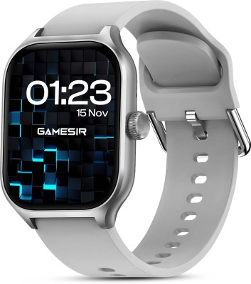 GameSir H9 BT-Calling, Music, Sport, Health & Fitness, Yoga, Gym specially for women Smartwatch(Grey-X Strap, Free size)