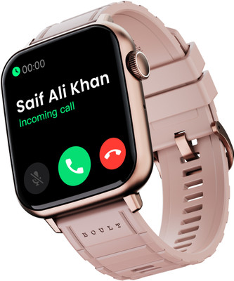 GOBOULT (formerly Boult) Drift 2 1.85 HD Screen, Working Crown, Sturdy Metallic Frame Smartwatch(Pink Strap, Free Size)