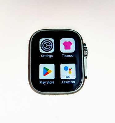 Ikhodal T800 Ultra smart watch Smartwatch(Orange Strap, Free Size)