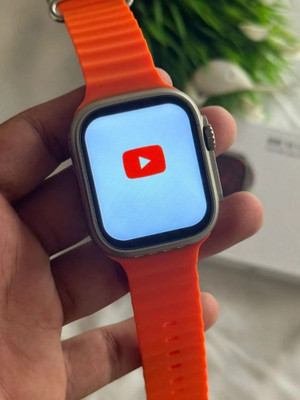 Aortic Bluetooth Calling Touch Watch Health Modes Music Camera Operate Contacts Smartwatch(Orange Strap, Free Size)