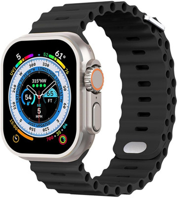 Vsh T800 Ultra Smart Watch Black Smartwatch(Black Strap, Small)