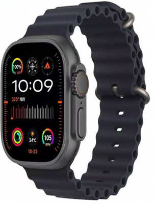 BOOMLY T800 Ultra Smart Watch Series 8 BLACK Smartwatch(BLACK Strap, FREESIZE)