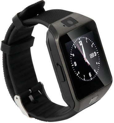 Veritas Enterprises dz09 Android Smart Watch Men 4G Network Sim Card BT Call GPS T800 Ultra Smartwatch(Black Strap, Free Size)