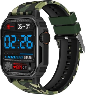 HRYFiNE TW11 Super AMOLED Display,AOD,Working Crown,GPS,BT Calling,15 Days Battery, Smartwatch(Black, Green Strap, Free)