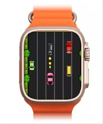 jinzs T800 Ultra Smart Watch Series 8 For Men & Women Smartwatch(ORANGE Strap, Free Size)