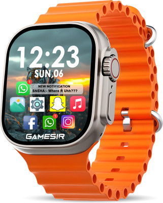 GameSir T800 Ultra orange Smartwatch with Bluetooth, Fitness & Heart Rate Tracking Smartwatch(Orange-1 Strap, Free Size)