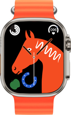 BlackZone AVENGER BIG 2.0 Inch Infinite Display with 1 Silicone Strap Smartwatch(Orange Strap, 2)