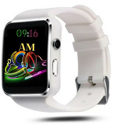 Cospex X6 Curved Touch Screen Multilanguage Smart Watch Compatible Smartwatch(Multicolor Strap, Free Size)