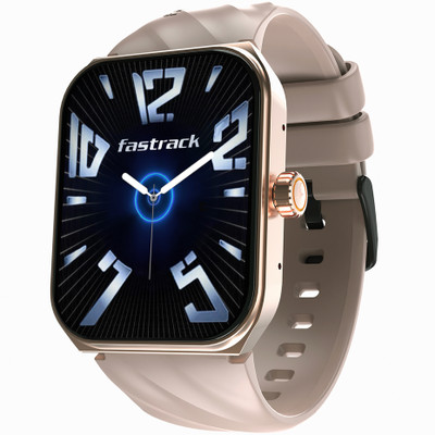 Fastrack X2 with 1.91'' BT Calling|Rotating Crown|60 Hz Refresh Rate|Fast Charge Smartwatch(Beige Strap, Free Size)