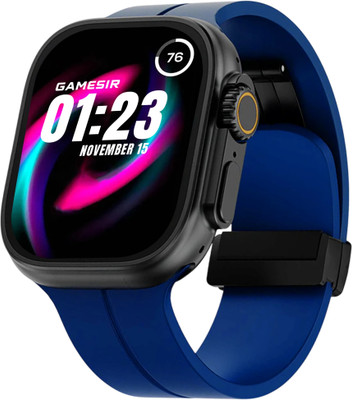 TOUCH 18 Newly T800 Ultra Smartwatch With BT Calling Fitness Tracking Multi-Sport Modes Smartwatch(Blue Metallic Strap, Free Size)