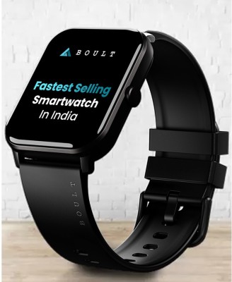 Boult Drift BT Calling 1.69″ HD Display, 140+ Watchfaces, 475Nits Brightness, IP67 Smartwatch  (Black Strap, Free Size) For Rs. 1099 @ 86 %