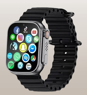 BEST BOOST T800 Ultra Pro Edition smart watch with WiFi GPS SIM card 4G T35 Smartwatch(Black Strap, Free Size)
