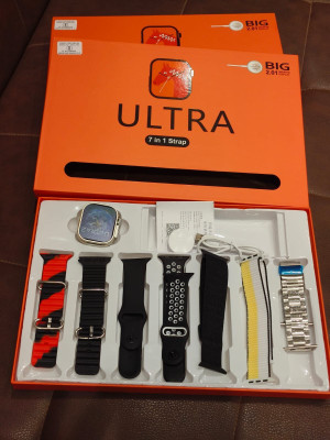 Tiya Traders 7 in 1 combo ultra Smartwatch Smartwatch(Multicolor Strap, Free Size)