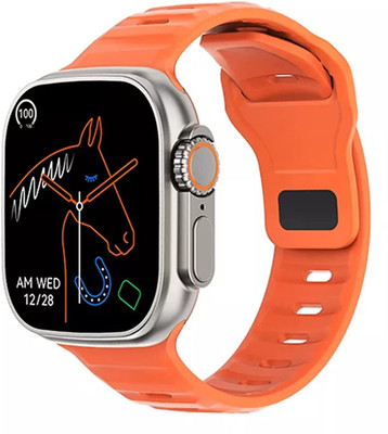 COREGENIX ACE ULTRA 2.0” IPS-HD Display, Health Monitor,Wireless Charging Smartwatch Smartwatch(Orange Strap, 44 mm)