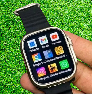 TechElectro ultraT900 Smart Watch Smartwatch(Black Strap, Free Size)