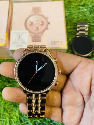 EVAAENTERPRISES Gen 9 Smartwatch with Golden/Pink Strap Smartwatch(Gold Strap, 10)